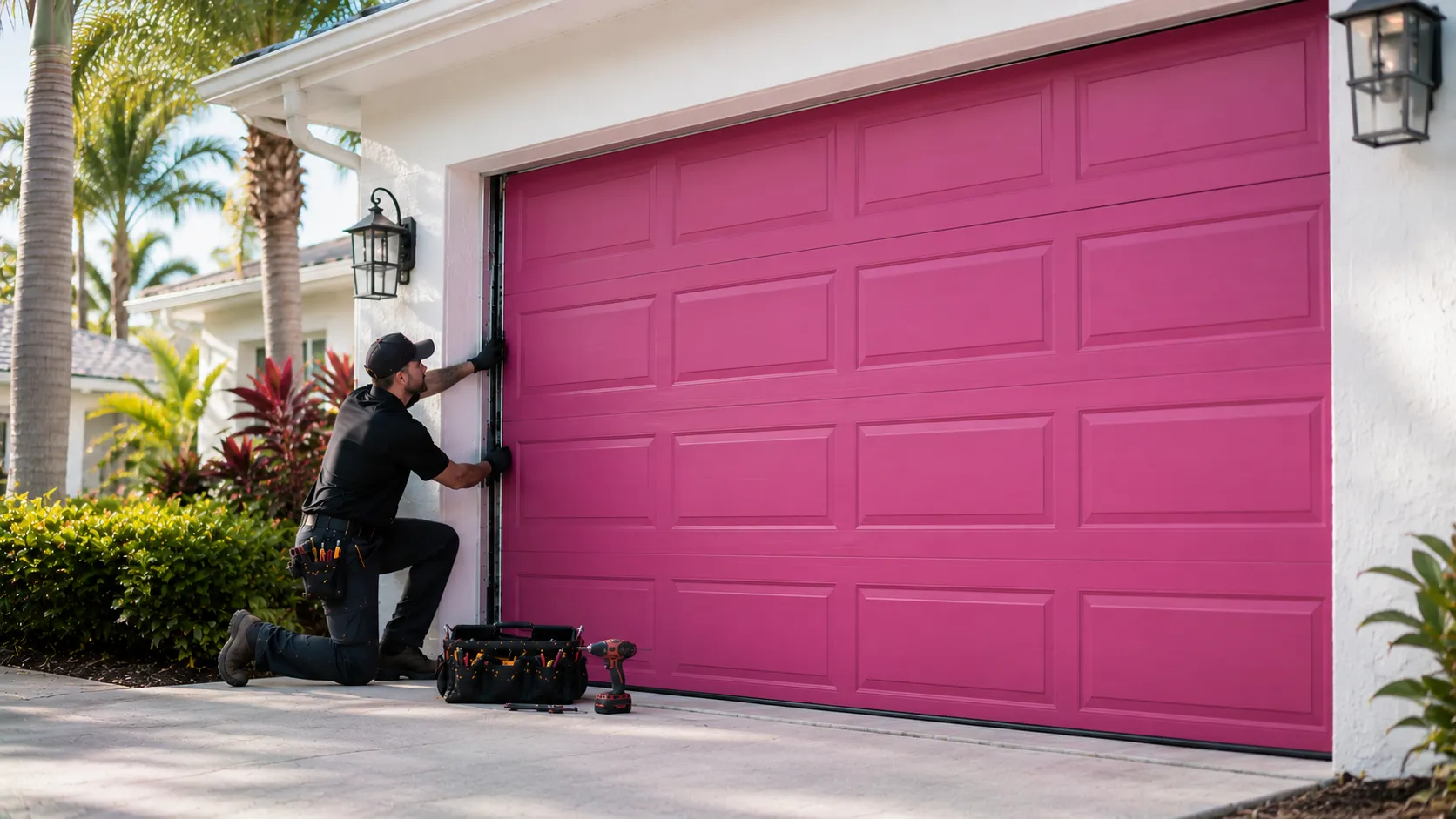 Garage door service in Irving