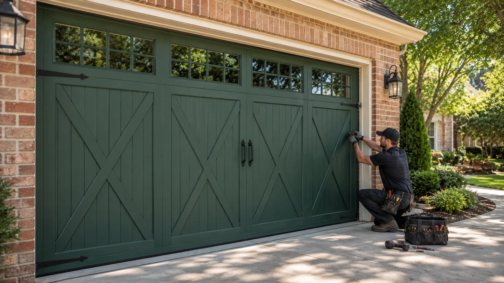 New Garage Doors for Grand Prairie's 1991-Era Houses
