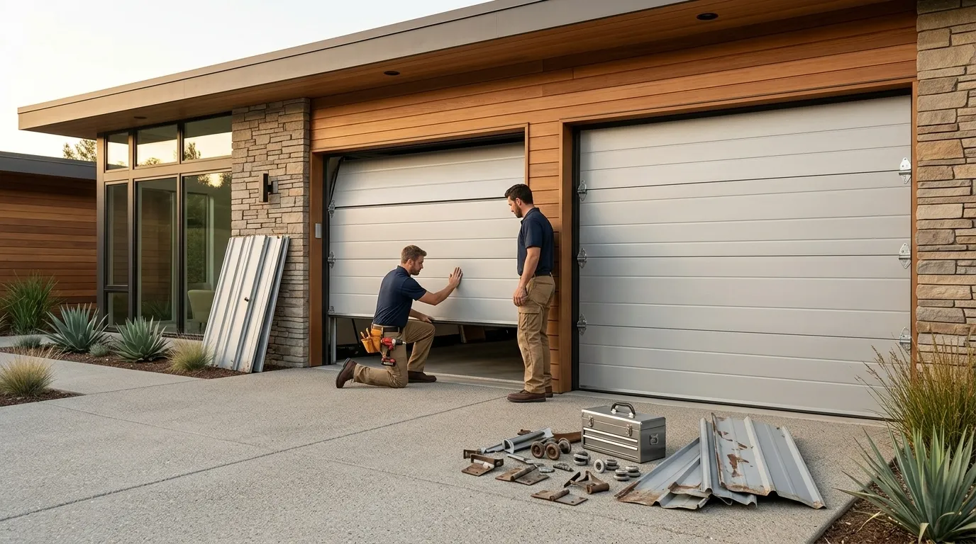 Garage Doors on Irving's Older Housing Stock