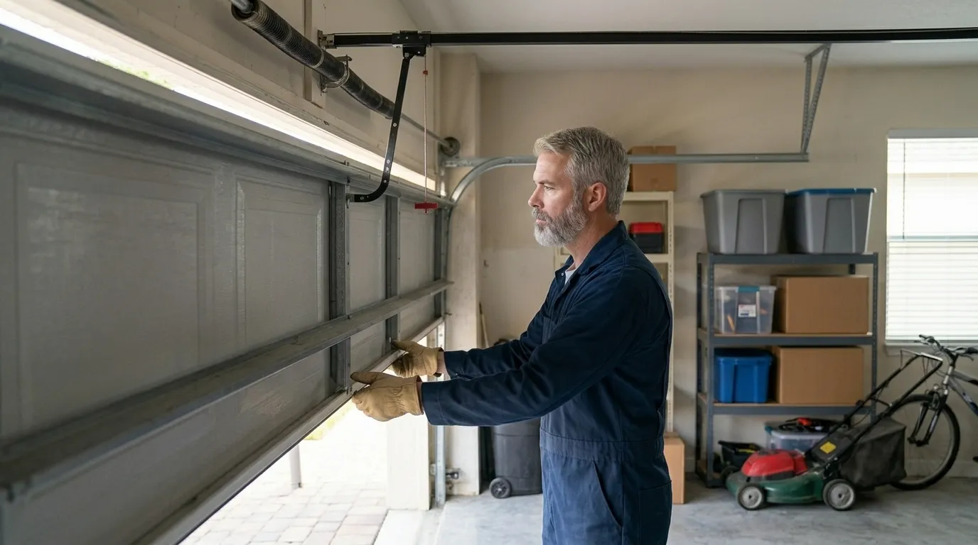 Repaired & tested - Irving garage door service