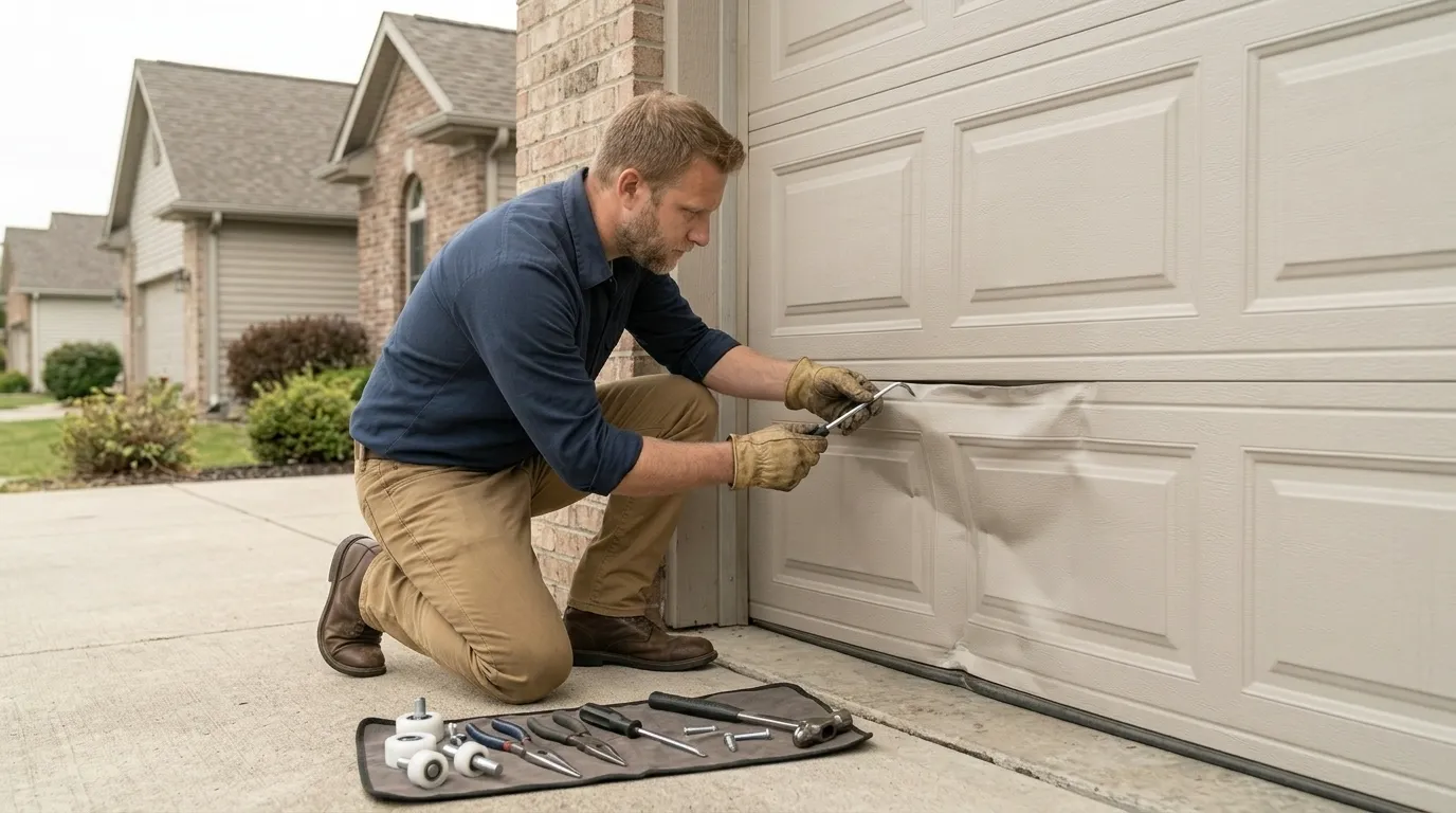 Repaired & tested - Irving garage door service