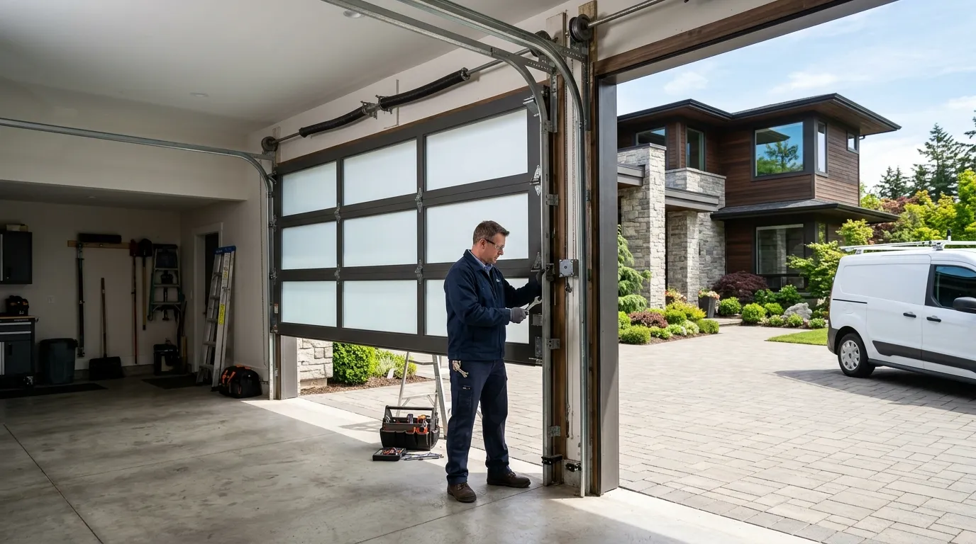 Repaired & tested - Irving garage door service