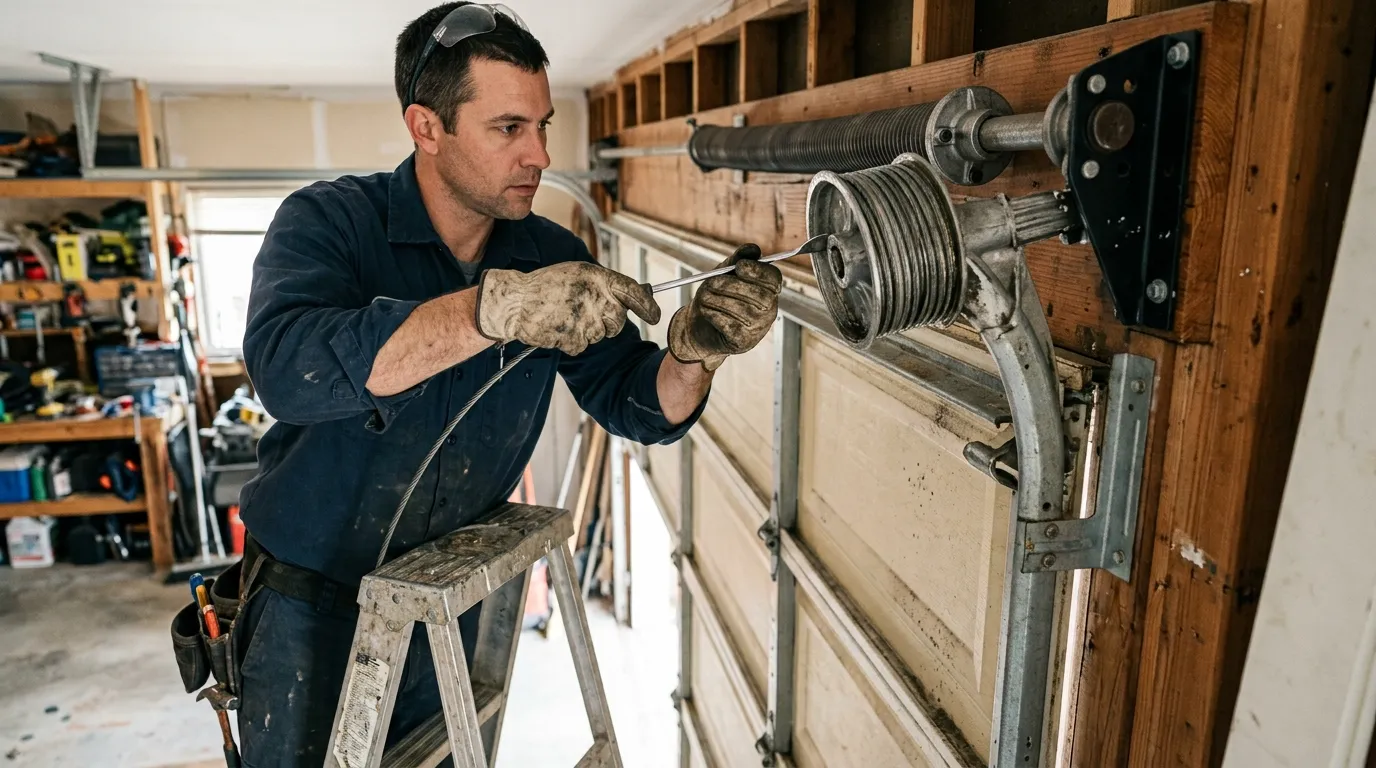 Repaired & tested - Irving garage door service