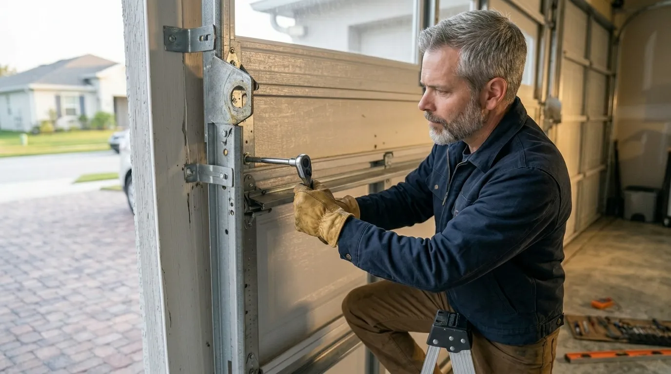 Repaired & tested - Irving garage door service